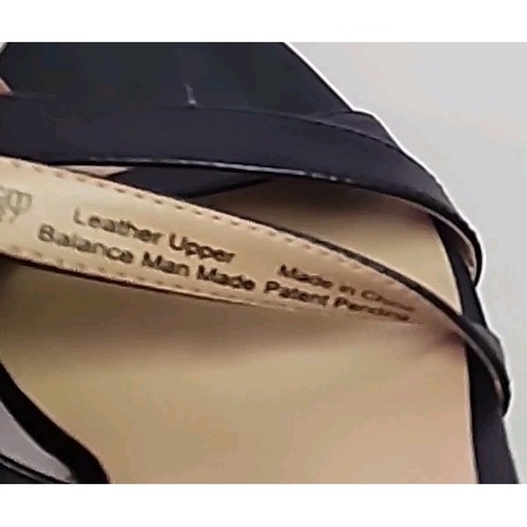 Naturalizer Womens 10 Mallory Black Ankle Strap Platform Sandal Classic Corpcore - Picture 8 of 9